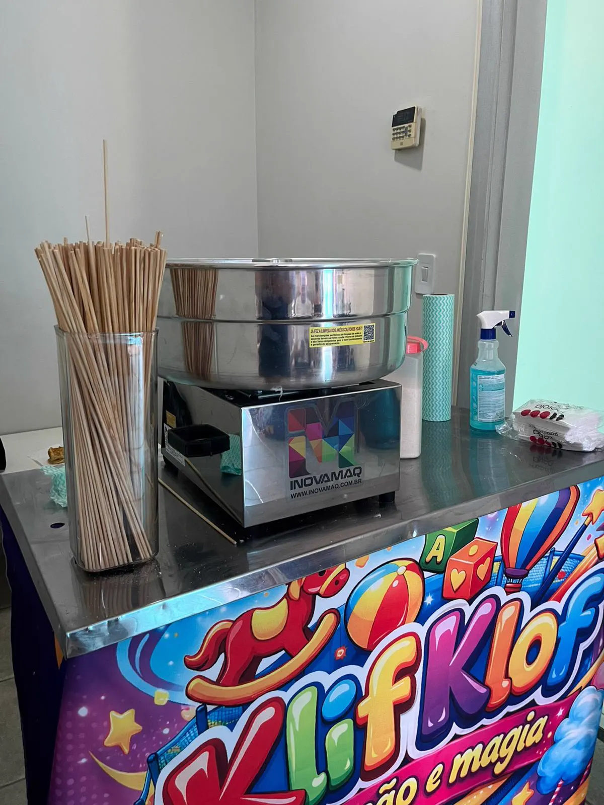 Barraquinha de pipoca para festa